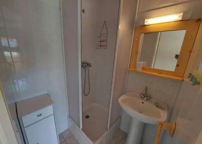 Studio Cabine avec Terrasse, Piscine et Parking Privé à Marseillan - FR-1-326-774 Apartamento